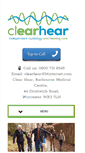 Mobile Screenshot of clearhear.co.uk